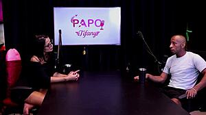 do your job right, she warned about pills before this black gangbang on sheer red...