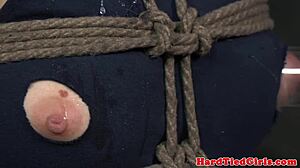 india summer overarm tied breast bondage