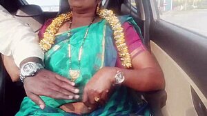 Indian Housewife Fucks Daddy-in-Law in Car with Telugu Dirty Talk