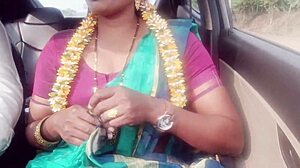 Indian Housewife Fucks Daddy-in-Law in Car with Telugu Dirty Talk