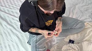 i RIPPED my FRIEND'S jeans then POUNDED her WET PUSSY hard!