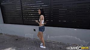 Cai Rides Big Cock Bent Over No Panties Creampie Facial Deepthroat