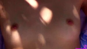 Skinny Bikini Sugar Baby Flashes Petite Tits Outdoors