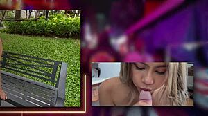 johntronx slams creampie deep in hot asian babe's bent over ass pov!