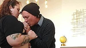 Sneaky perv hides cam while beautiful woman gives him deep blowjob