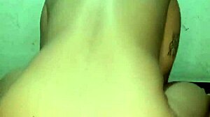 brazilian girl sits on black guy's dick in ass and he cums quick