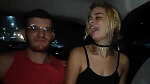 My boyfriend and I fuck bareback in the Uber ride!