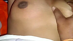 desihotcouple's desi wife boobs pressed pussy fucked creampie cumshot homemade riding
