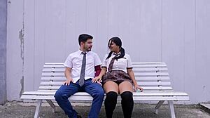 ever sneaked backyard bangs with curvy Bellattrix's huge tits bouncing risky?