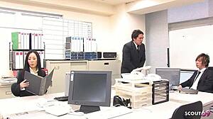 i'm petite japanese secretary creampied rough mmf threesome office uncensored