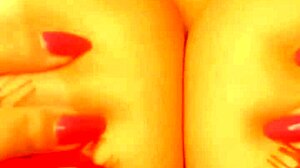 hot brunette flashes extreme titsfuck cameltoe buttplug anal tease homemade