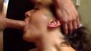 i choke on hubby's huge cock while he films my sloppy deepthroat gags