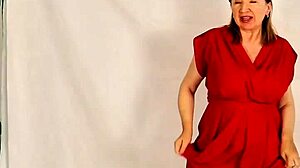 hot granny strips huge natural tits then spreads closeup asshole and pussy