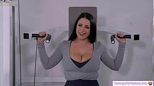 masseuse oils big tits for nuru massage handjob blowjob