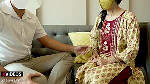 hey boss, that poor indian maid saanvi got fucked hard at work