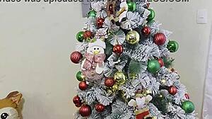 Stepfather Fucks Curvy Stepdaughter Christmas Celebration!