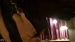 Lady J Grips Tight in Edgy Vampire Gloves