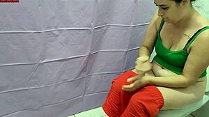 Caught stepson stroking grabs my big milf ass puma for bareback bath pound