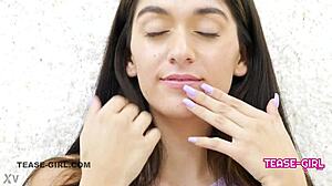 perfect body teen college student tempts daddy uncle on sofa pov casting swallow interview