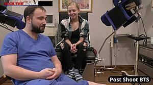 Ava Siren deepthroats boss cock at work