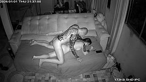 Security camera catches couple's first act of year