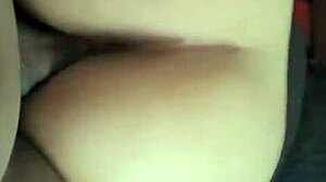 Thick fat ass girl bounces hard on black cock