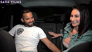 Big-Ass Colombian Sara Films Ubersex Stranger Fuck for Cash Creampie