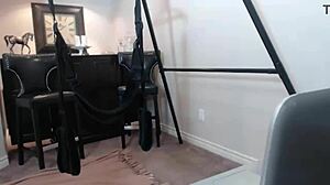 Maxine X delivers hot solo show slapping her wet pussy with dildo