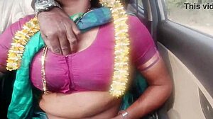 Indian Housewife Fucks Daddy-in-Law in Car with Telugu Dirty Talk