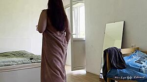 Ada Vera stretches big cock deep in oiled black lace heat