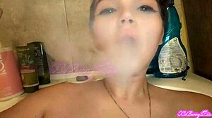 ever caught someone smoking casually in the bath tub?