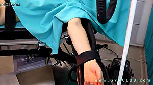 DOCTOR FUCKS BOUND GIRL HARD ON HOSPITAL DESK TABLE!