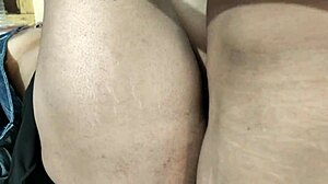 Mom Bent Rough Over Table Forcefully