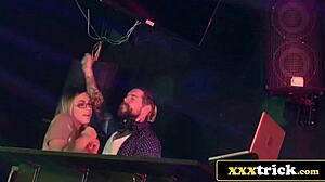 Shy Russian Blonde in Glasses Gives Deepthroat Then Gets Slammed on Turntables!