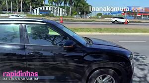 LOOK AT THIS ASIAN TEEN FUCKED RAW BY BBC MECHANIC OUTDOOR! LINA NAKAMURA CUMS PUBLICALLY