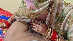 How's an Indian village bride banging father-in-law doggystyle in bedroom with dirty Hindi talk?