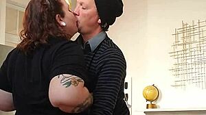 Sneaky perv hides cam while beautiful woman gives him deep blowjob