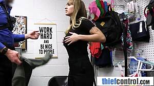 Security guard rams curvy tattooed thief doggystyle deep pussy search!!