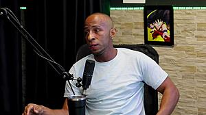 do your job right, she warned about pills before this black gangbang on sheer red...