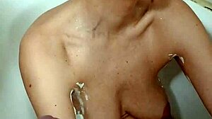 Drunk German Milf Prostitute Sandra Drinks Piss Golden Shower from Old Whore Client