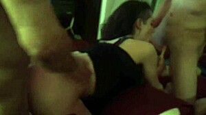 threesome party two cocks fuck my mouth deep love2dou update 79!