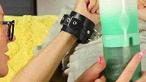 Step Mom Catches Jerk Off and Milks Huge Cum Load