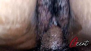 Holy Shit! Hairy Creamy Pussy Fucked Close-Up by BBC!