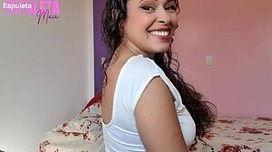 Naughty Long Haired Latina Neighbor Gives Guided Dirty Talk Handjob Jerk Off