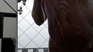 i love watching my big tits bounce while soaping up my juicy latina ass in the shower