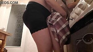 stepmom fucks me hardcore in kitchen after stepdad leaves for work