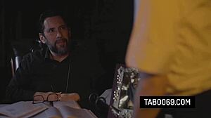 I can't resist pervert priest ramming virgin teen Penelope Kay's tight ass