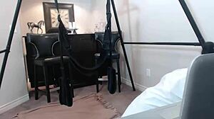 Maxine X delivers hot solo show slapping her wet pussy with dildo