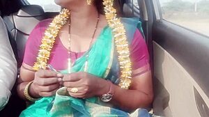 Indian Housewife Fucks Daddy-in-Law in Car with Telugu Dirty Talk