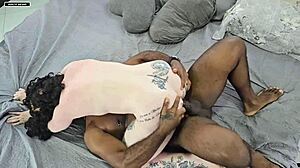 First-Time Anal Ride on Monster Cock Rips Clothes Dripping Creampie